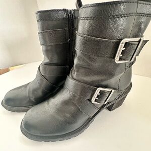 Zodiac Black Gavin Heeled Boots Size 8M